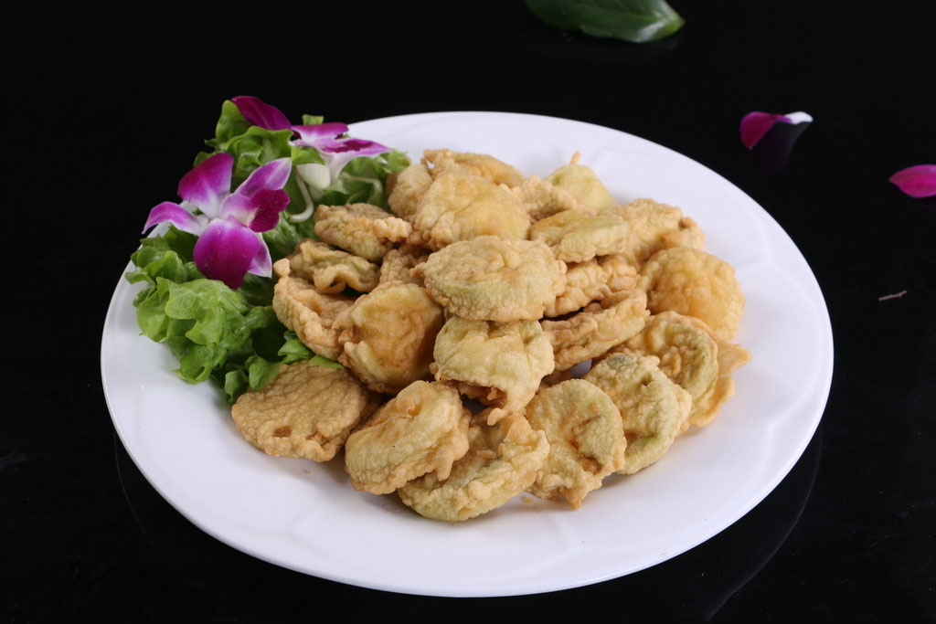 东北炸茄盒图片    东北美食图片图片