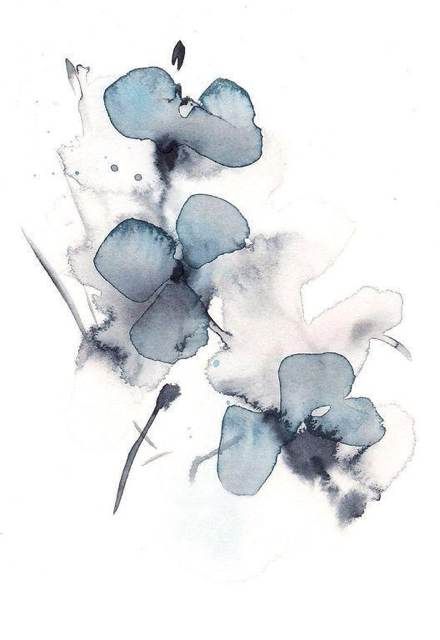 度薇年水彩手绘花环小清新插画图片图片