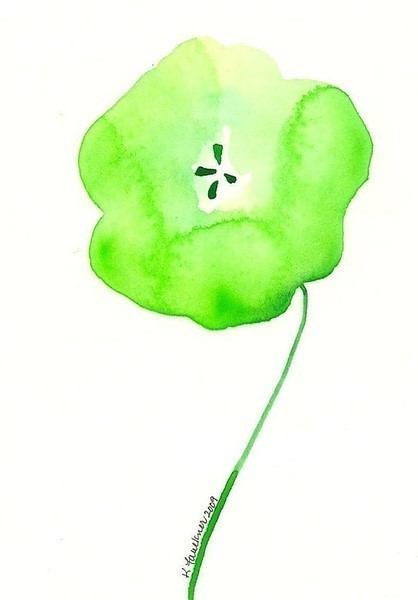 度薇年水彩手绘花环小清新插画图片图片