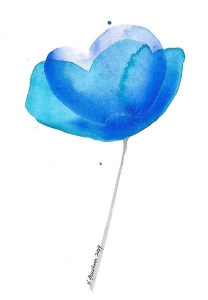 度薇年水彩手绘花环小清新插画图片图片