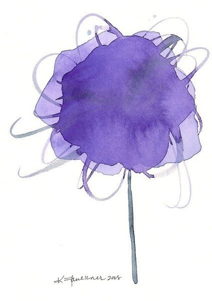 度薇年水彩手绘花环小清新插画图片图片