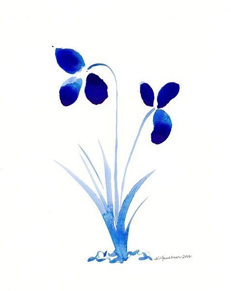 度薇年水彩手绘花环小清新插画图片图片