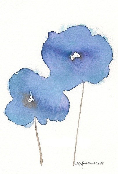 度薇年水彩手绘花环小清新插画图片图片