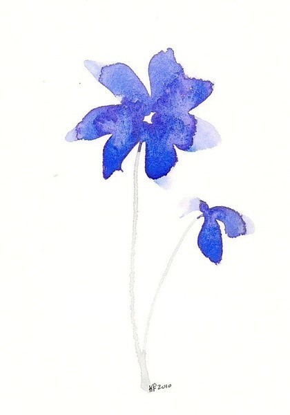 度薇年水彩手绘花环小清新插画图片图片