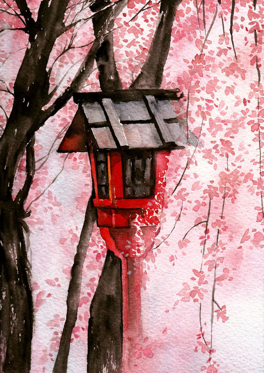 阿昕剑三水彩创意插画图片图片
