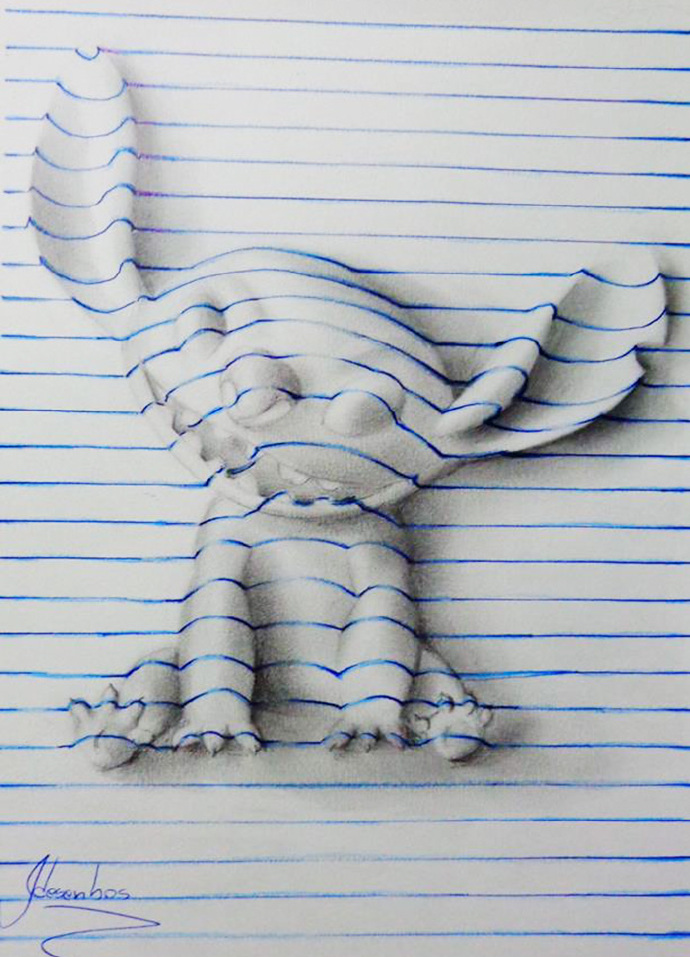 手绘艺术创意3D立体绘画趣图图片