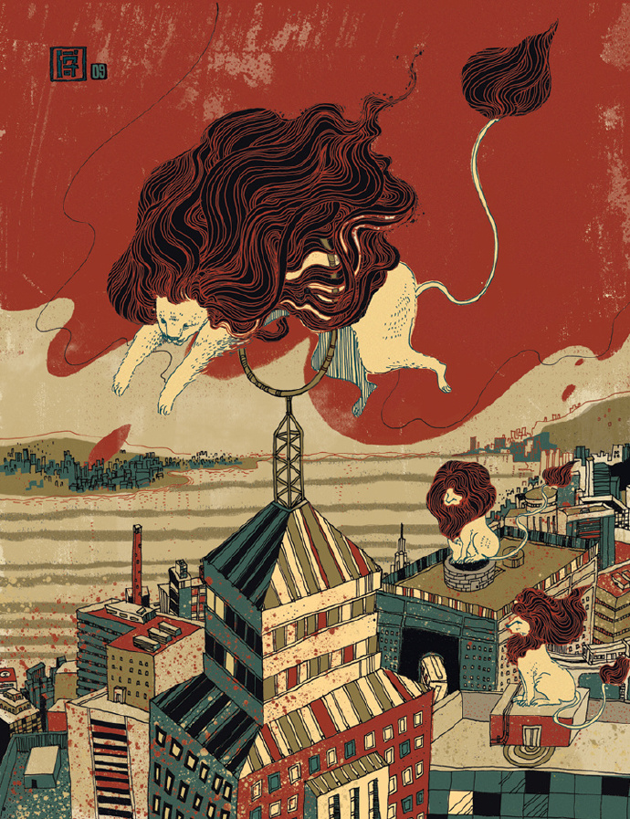 神奇创意的插画作品图片：让人脑洞大开图片