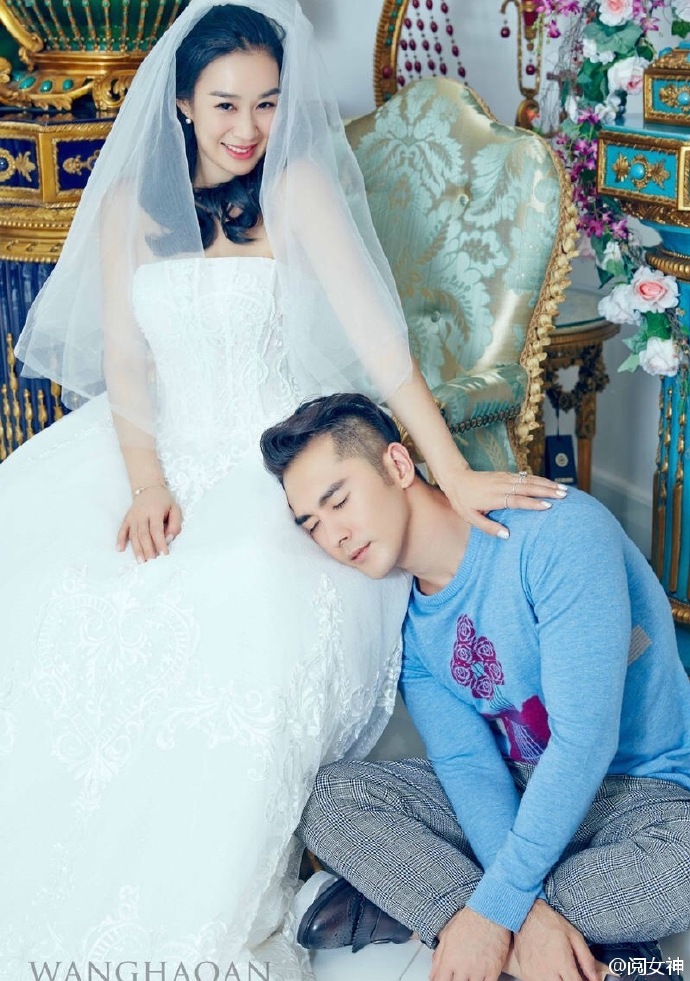 陈妍希唯美婚纱照性感摄影图片 让我们一起祝福爱情图片