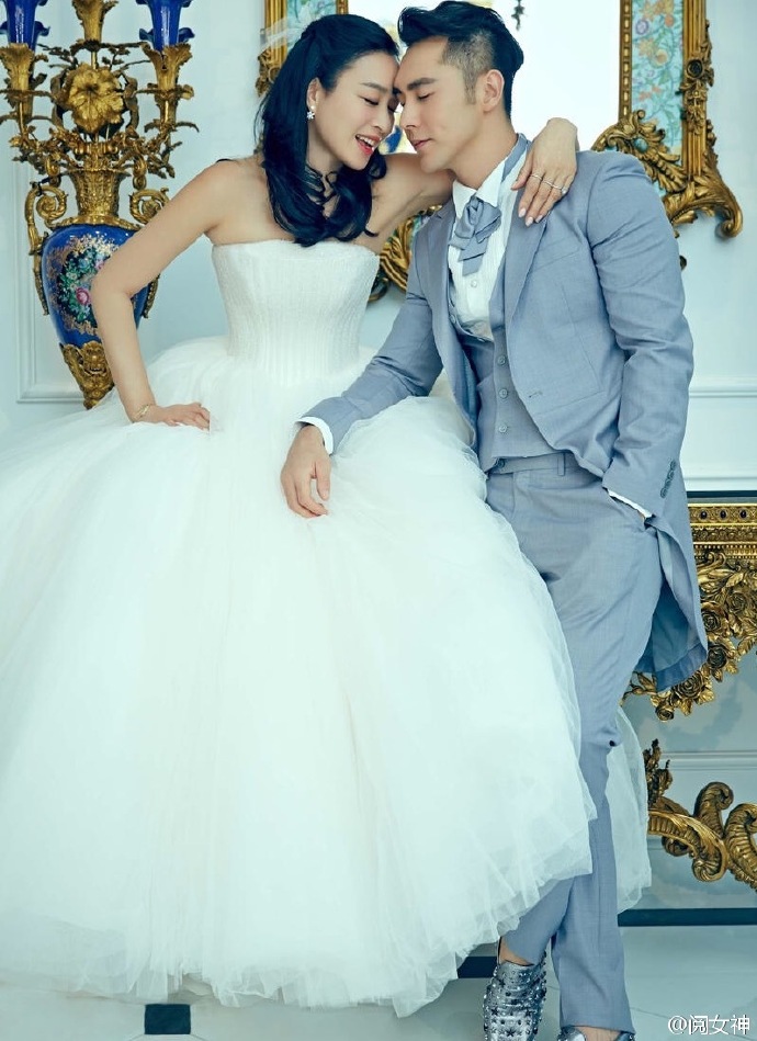 钟丽缇与张伦硕曝光婚纱照：姐弟恋修成正果图片
