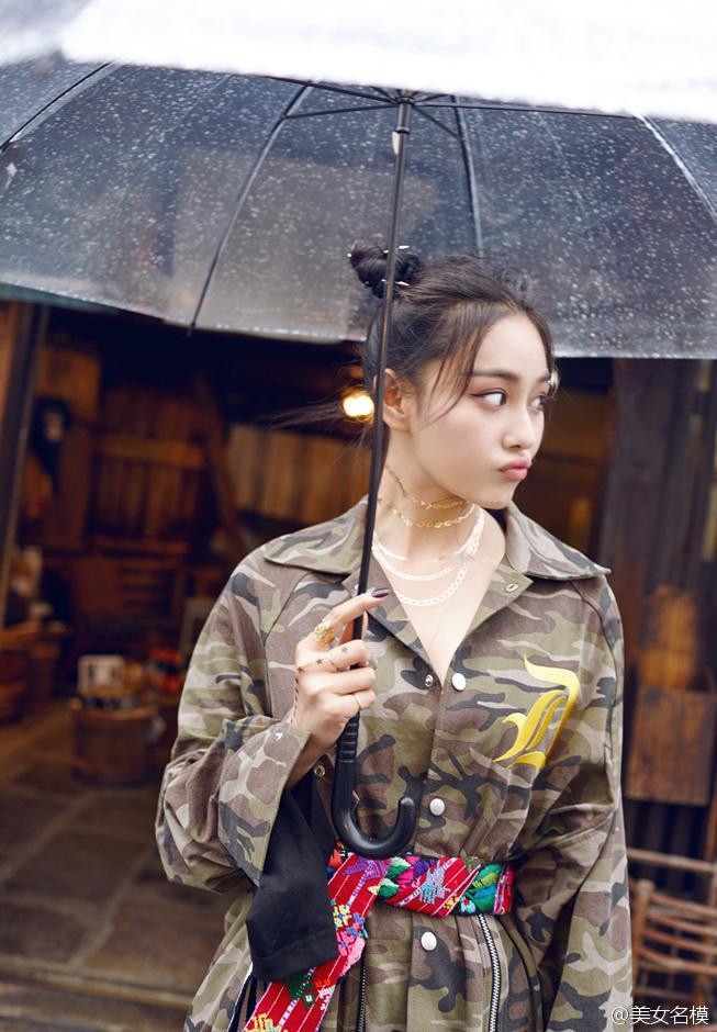 张馨予短发造型俏皮炫酷写真高清图片图片
