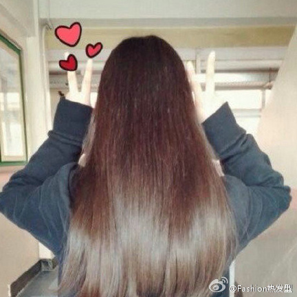 长直发发型图片