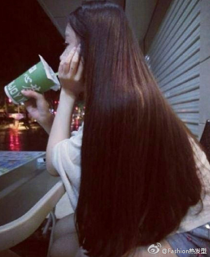 长直发发型图片