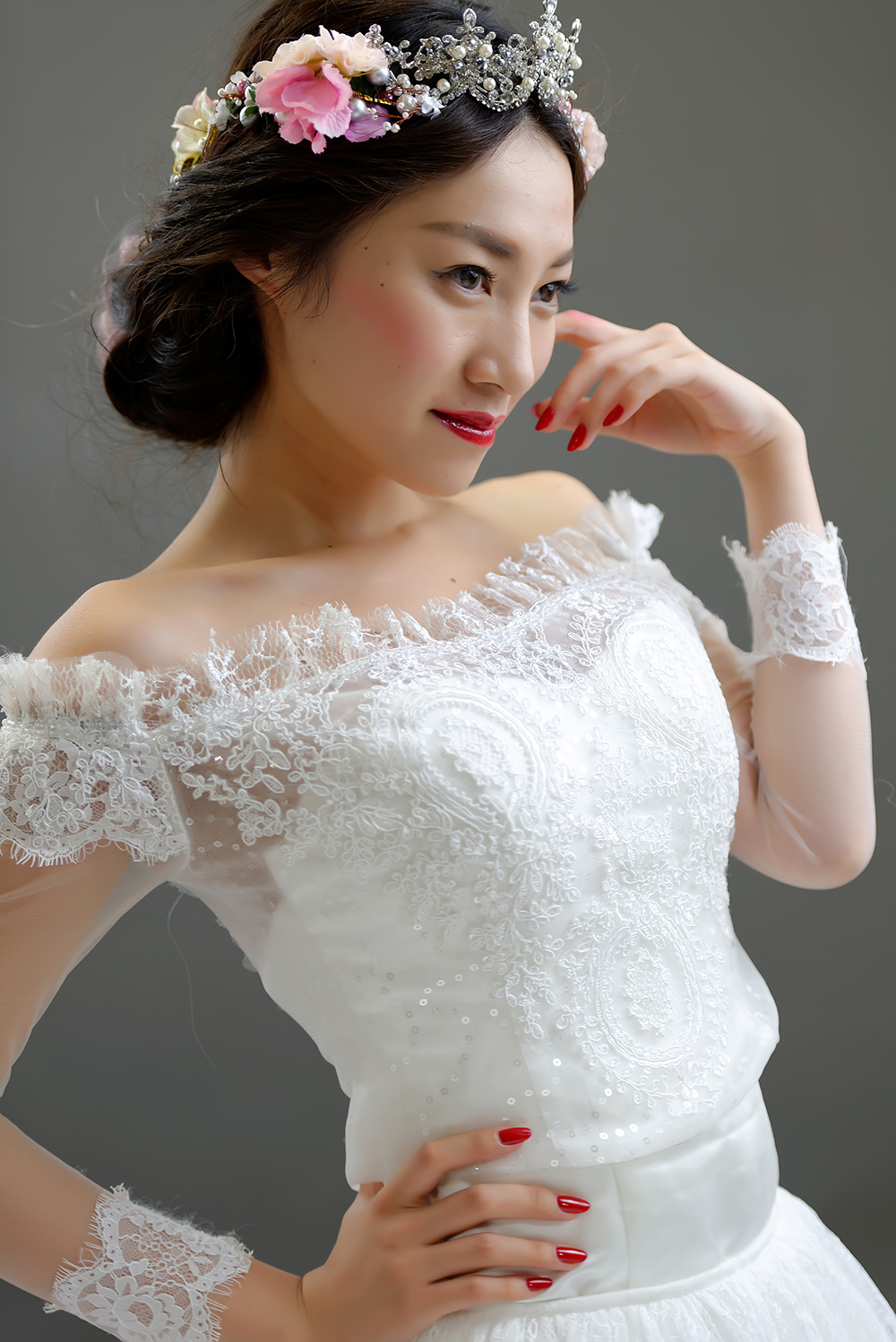 何洁赫子铭婚礼将近 婚纱拍摄选马场图片
