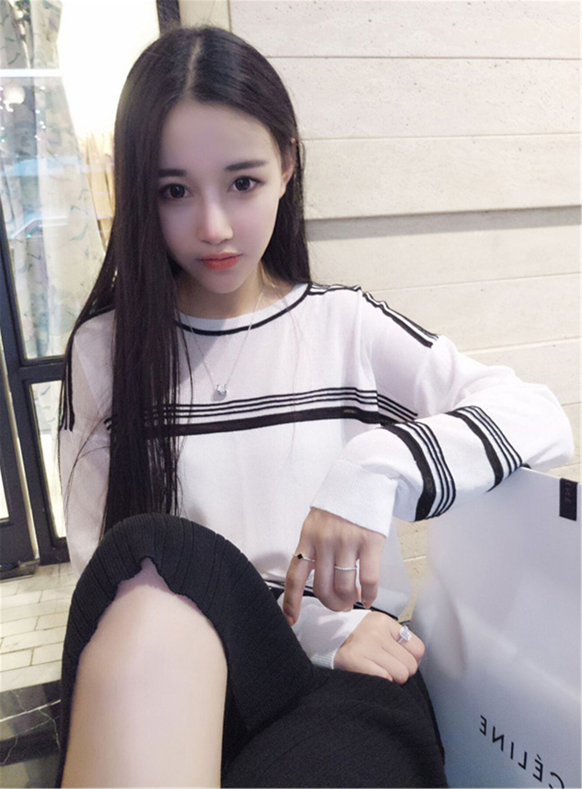 长直发发型图片