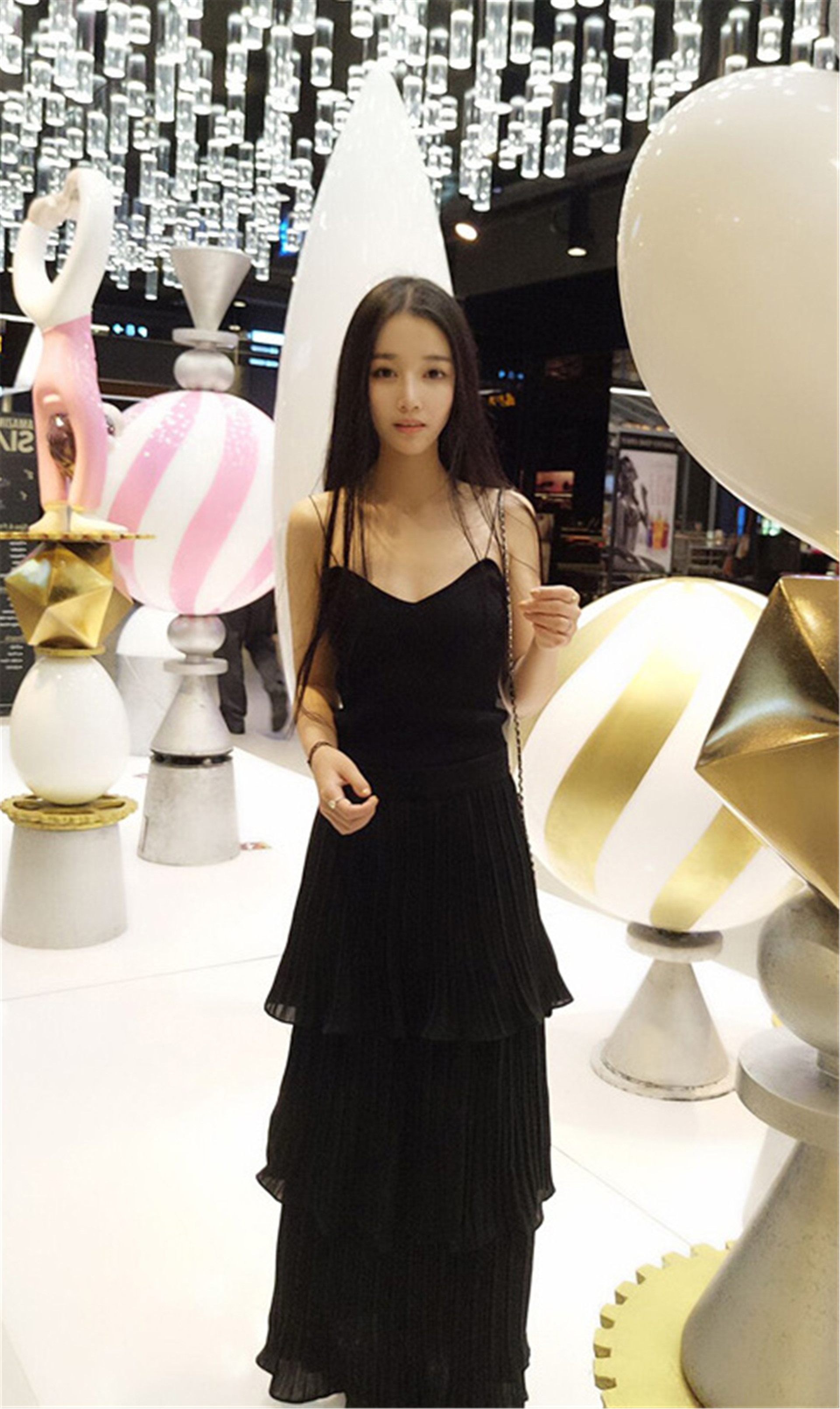 长直发发型图片
