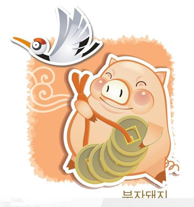 可爱的卡通小猪唯美高清手机壁纸图片