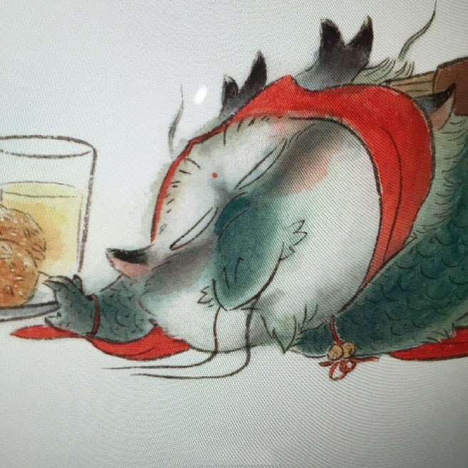 高清十二生肖龙插画图片扫把饿龙谷主可爱插画图片（一）图片