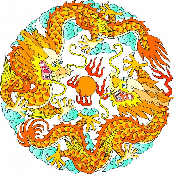 十二生肖龙卡通龙纹图片（二）图片