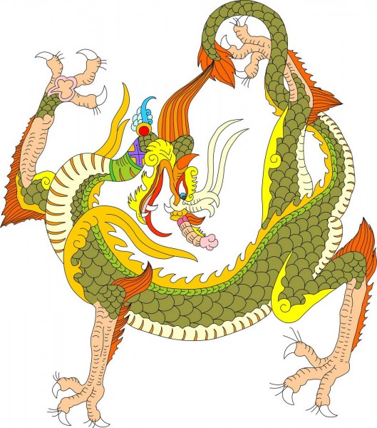 十二生肖龙卡通龙纹图片（二）图片
