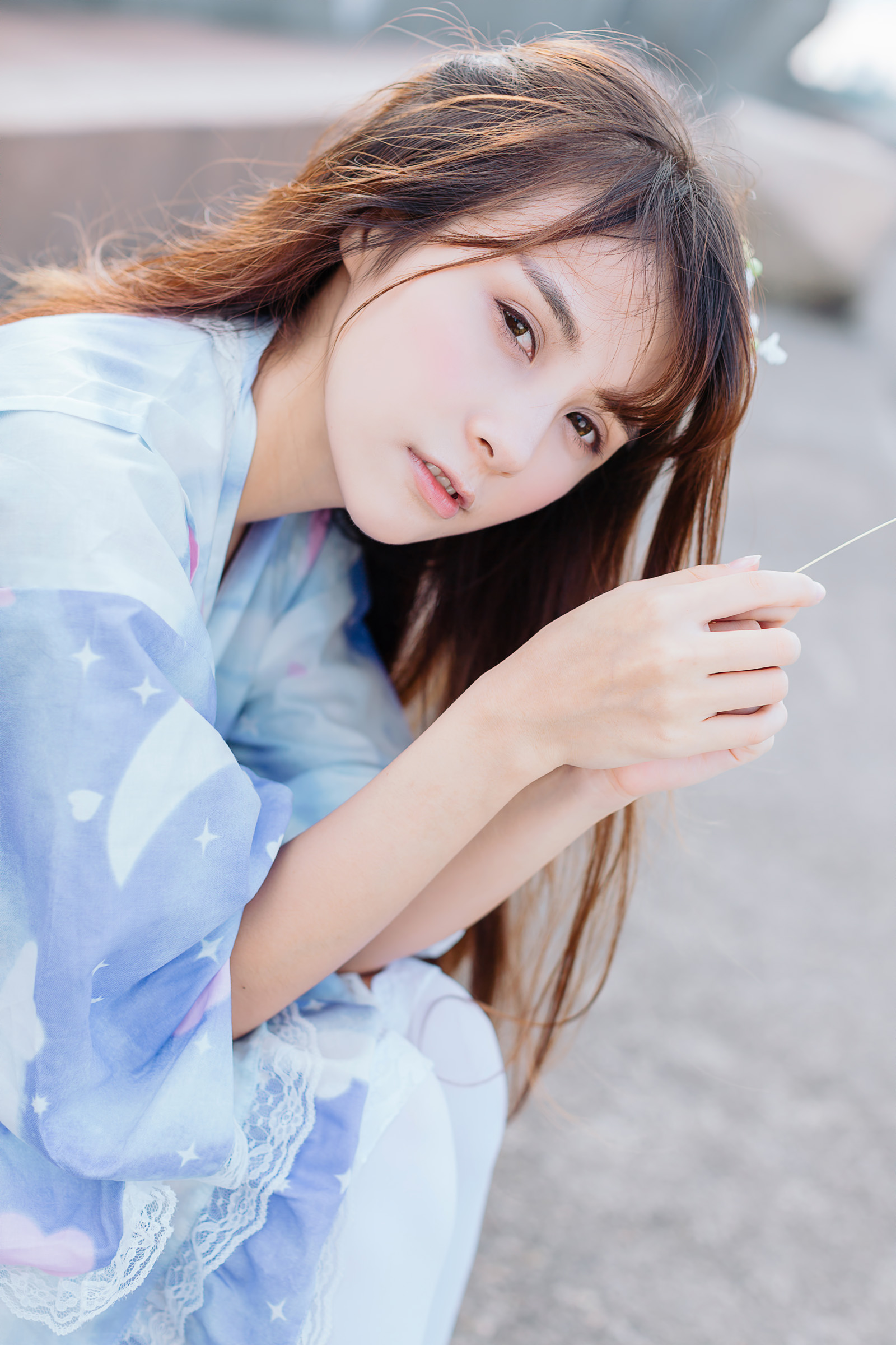 斗鱼女主播夏美酱户外旅拍高清迷人美女图片图片