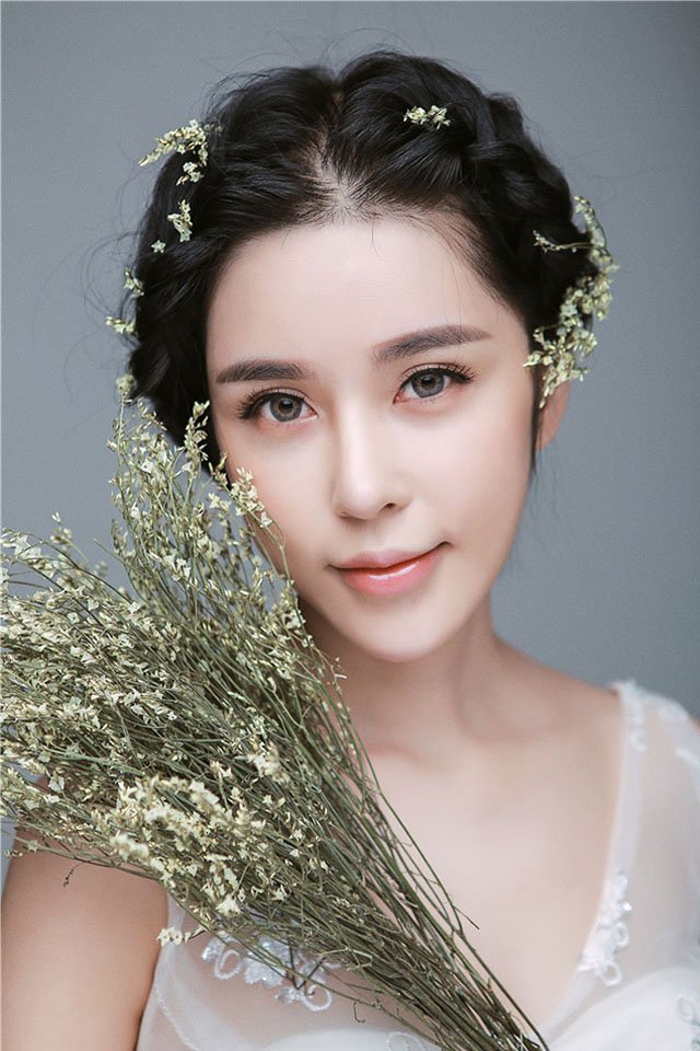 唯美梦幻亚洲美女婚纱摄影写真高清图片图片
