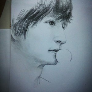 最流行新款薛之谦精美铅笔素描图片图片