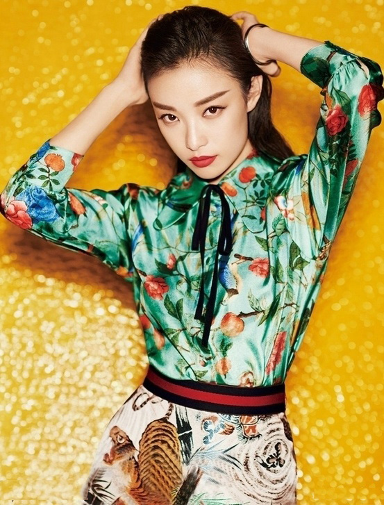 倪妮浅蓝色抹胸礼服活动图片  尽显优雅迷人魅力图片