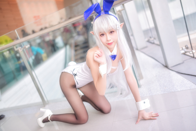 美腿控御姐兔女郎爱蜜莉娅黑色丝袜cosplay写真图片 美腿控御姐兔女郎爱蜜莉娅黑色丝袜cosplay写真图片