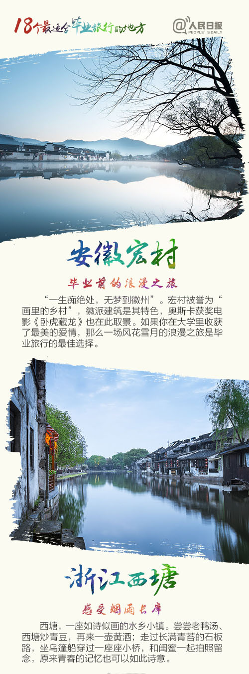 国内旅游推荐风景图片：适合毕业季旅行的地方图片