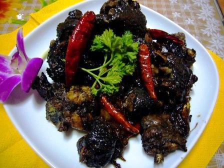 爆炒乌鸡图片桂林美食图片图片