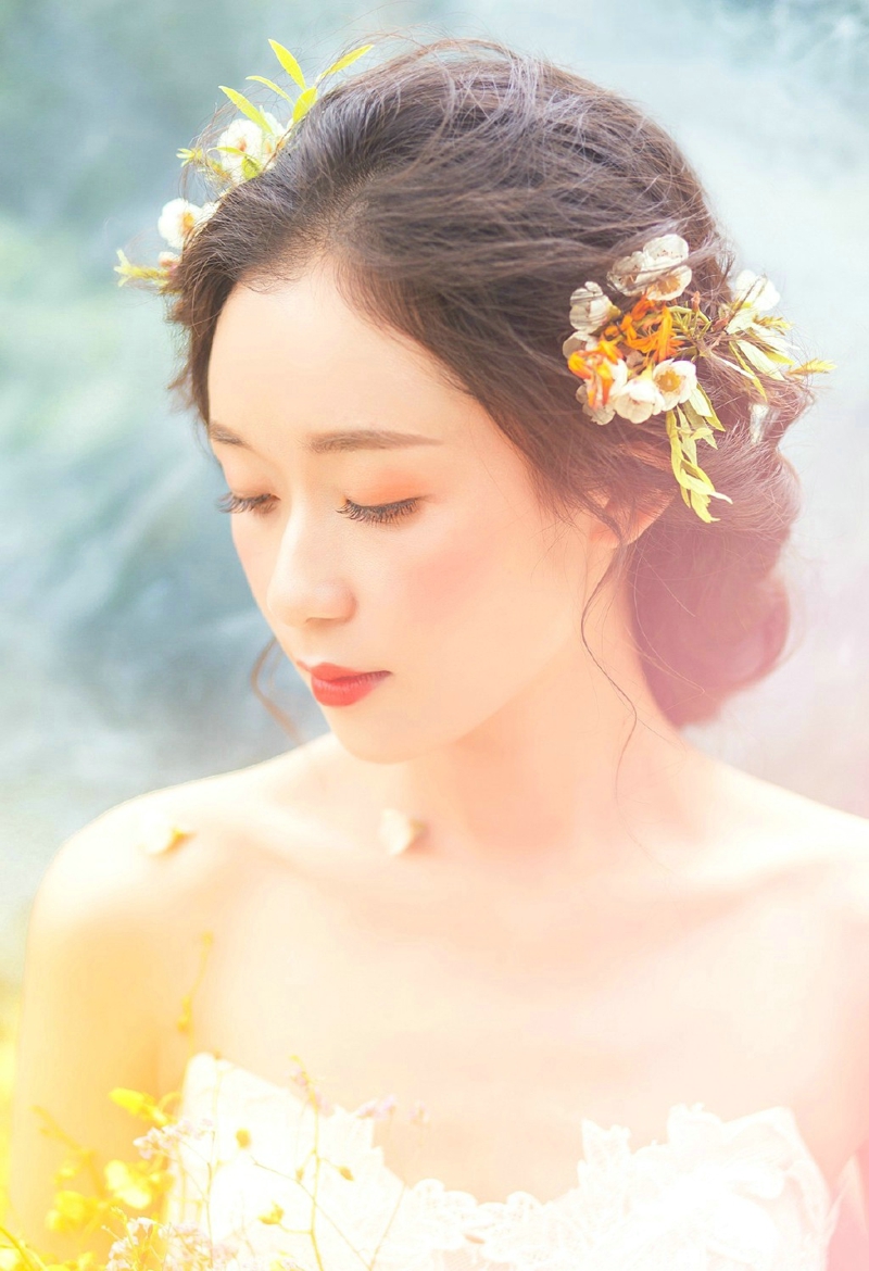 严屹宽杜若溪婚纱写真图片 明星夫妻温馨写真图片图片