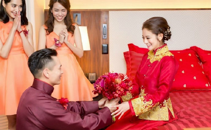 安以轩大婚高清图片  安以轩夏威夷婚礼图片图片