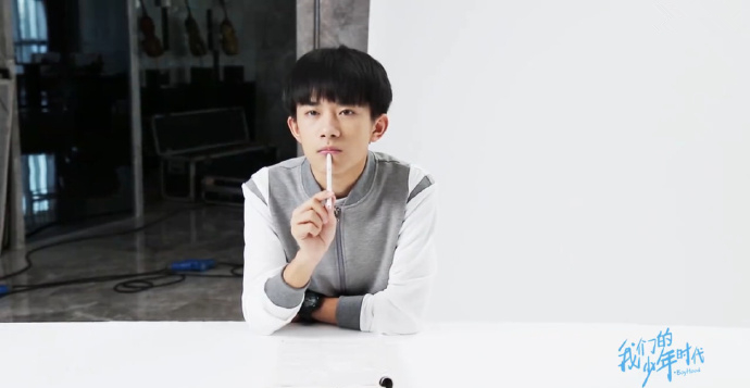 TFBOYS蓝色套装阳光帅气 TFBOYS图片图片