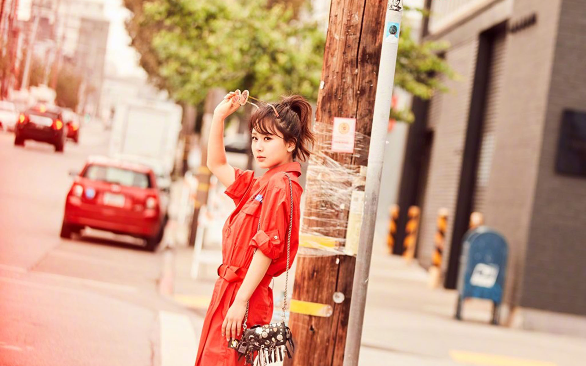 杨紫清纯活力写真图片图片