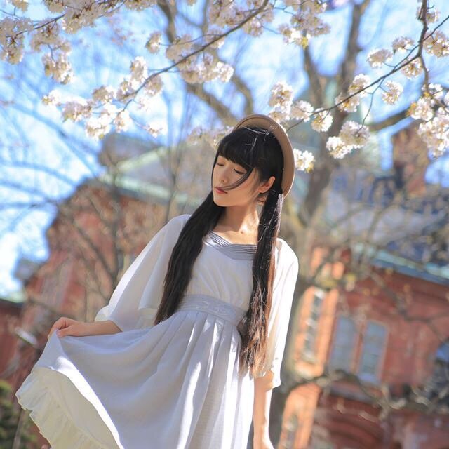 高清浙江省宁波美女徐娇唯美汉风服饰清新唯美写真图片