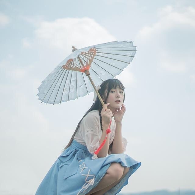 高清浙江省宁波美女徐娇唯美汉风服饰清新唯美写真图片