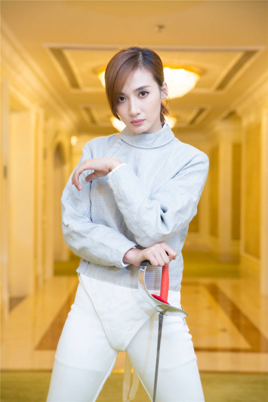中国内地河北女演员冯文娟《进击吧,闪电》击剑写真图片图片 中国内地河北女演员冯文娟《进击吧,闪电》击剑写真图片图片