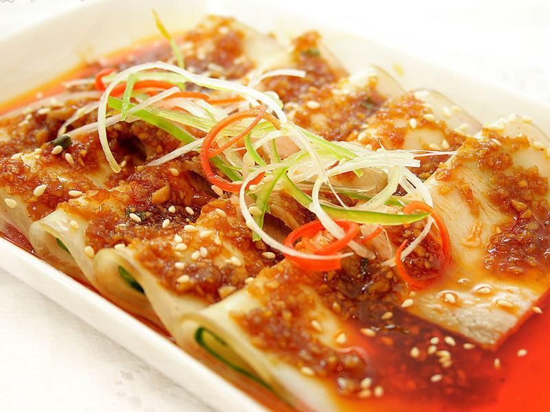 鲁菜美食葱烧海参桌面壁纸图片