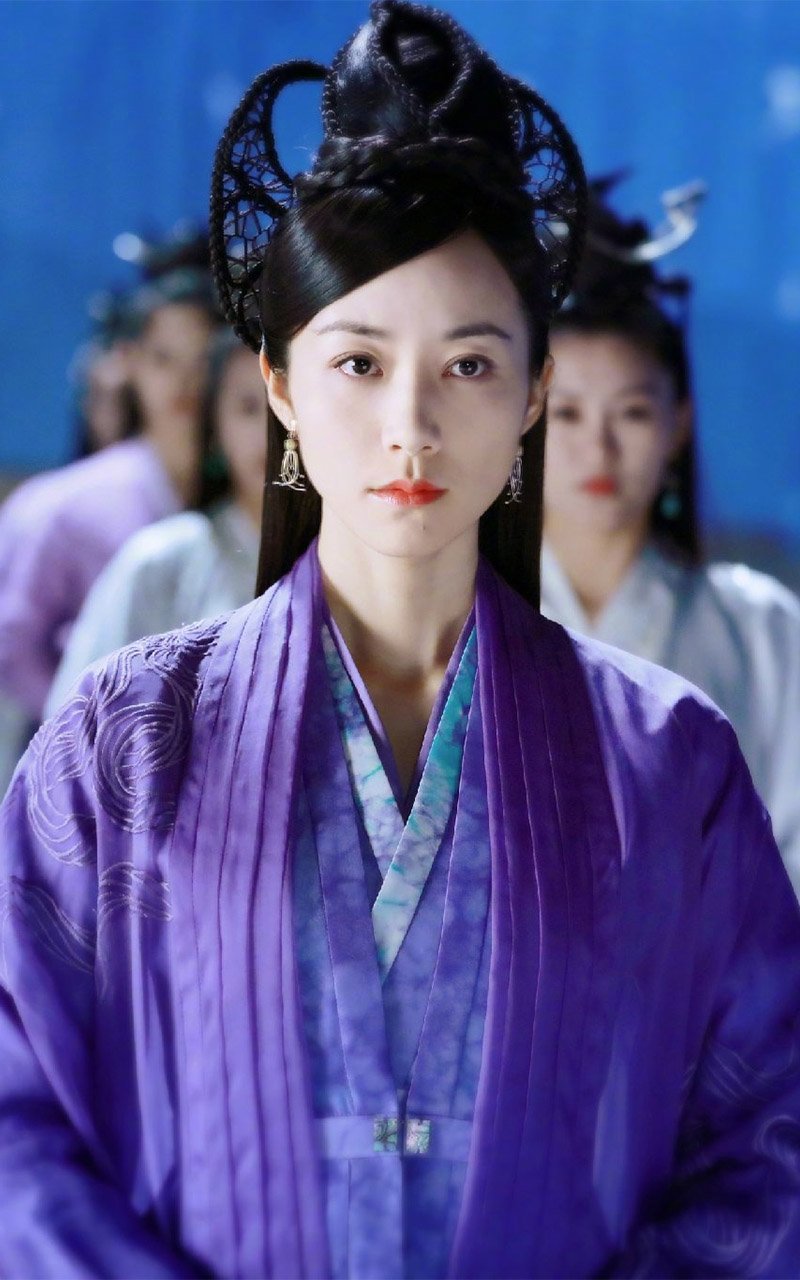 韩雪蕾丝一字肩透视礼服唯美图片图片