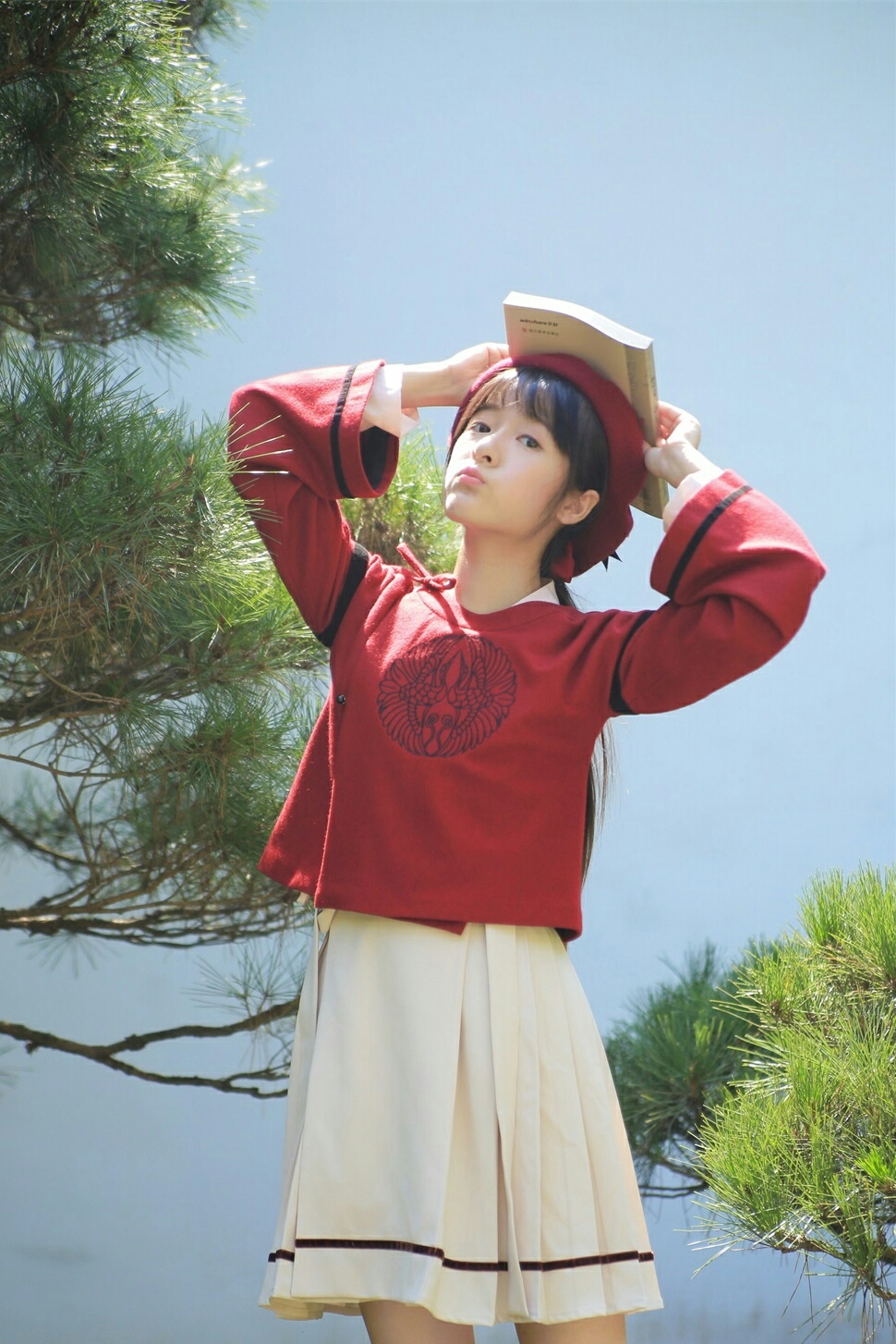 高清浙江省宁波美女徐娇唯美古风汉服小清新红毯写真图片