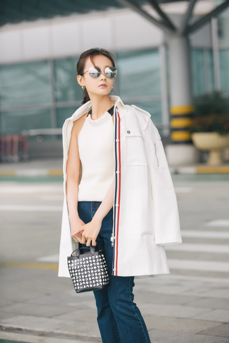 高清中国内地山东济南女演员李一桐Q清纯小公主白裙明星美女写真图片图片