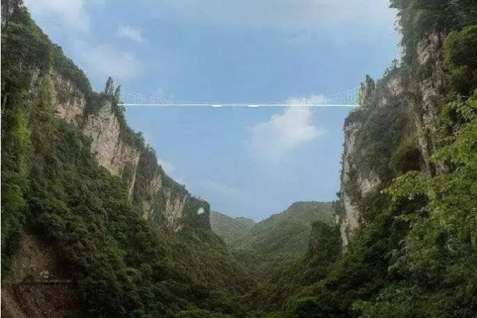 高清美景湖北恩施鹤峰屏山峡谷河水清澈见底图片图片