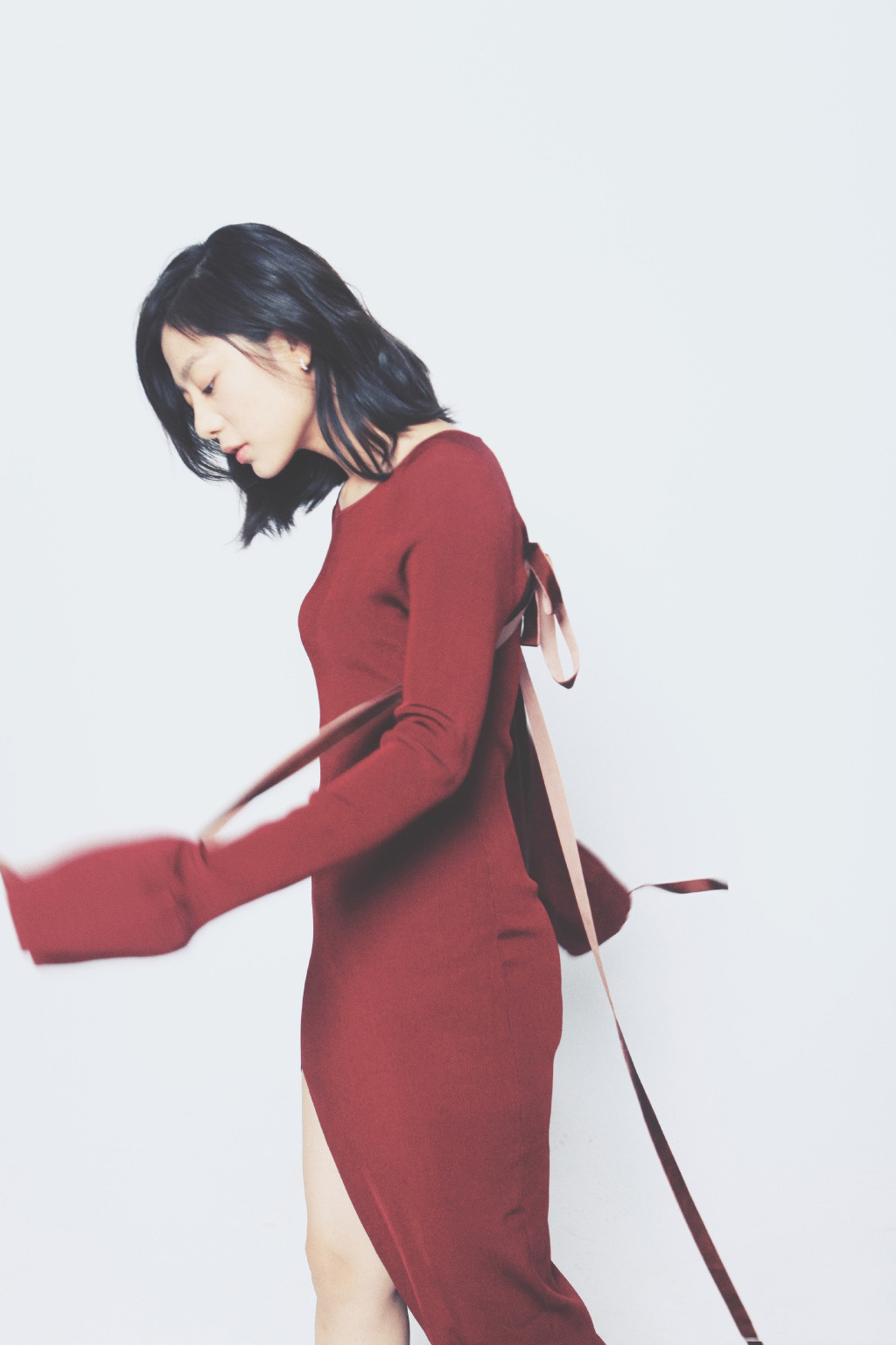 高清江苏省徐州美女王真儿开叉连衣裙优雅迷人高清图片图片