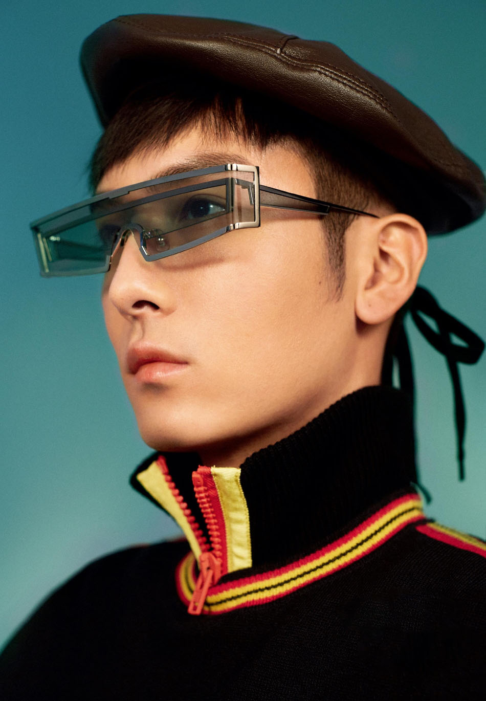 高清浙江省杭州男明显盛一伦英伦复古风杂志写真图片图片