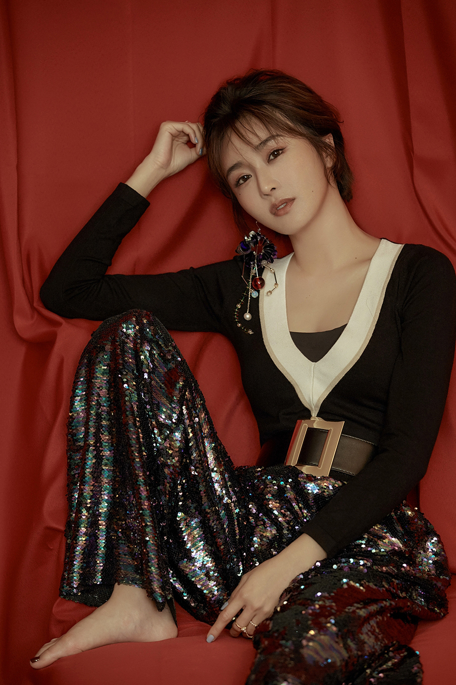 高清生于吉林省延吉美女陈冰酷感冷艳写真图片图片