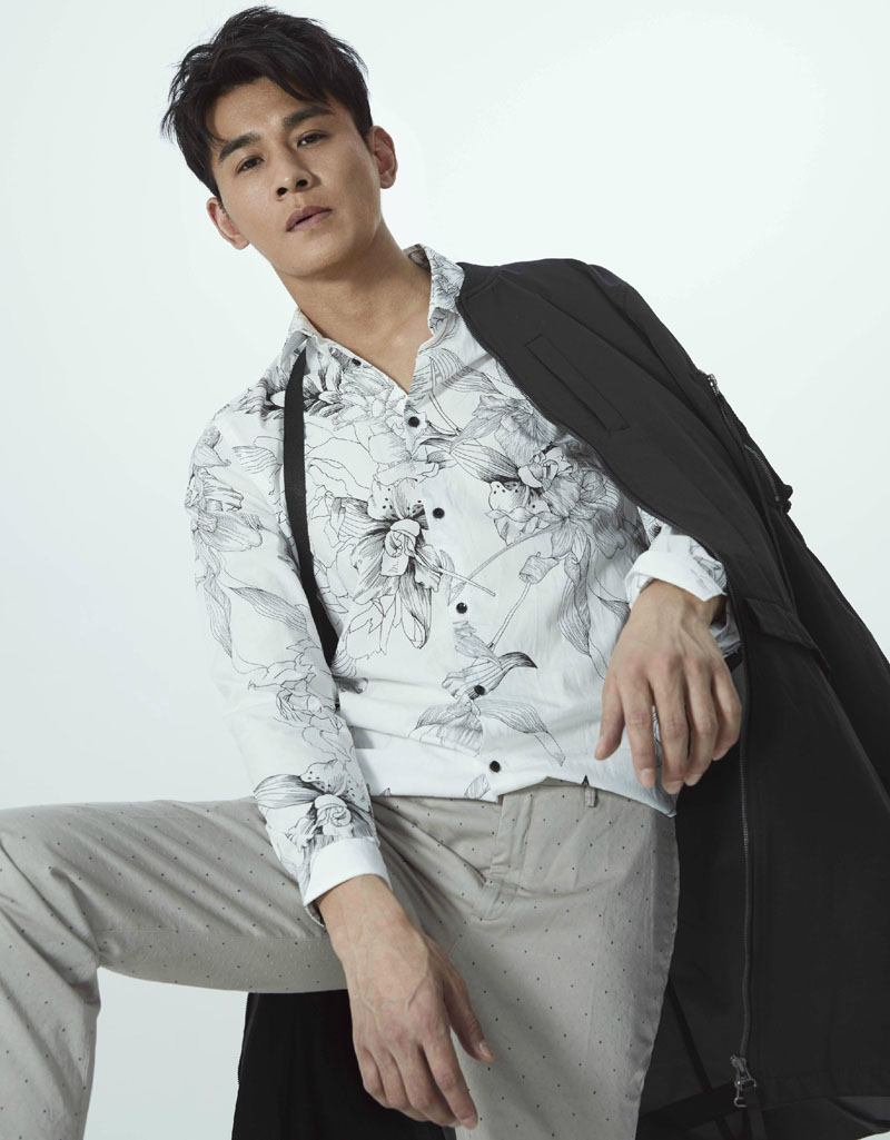 中国内地广西壮族自治区桂林影视男演员乔振宇暖男风秋季写真图片桌面壁纸图片