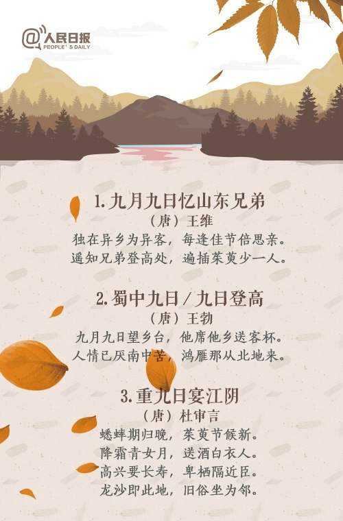 重阳节唯美古诗词文字图片图片