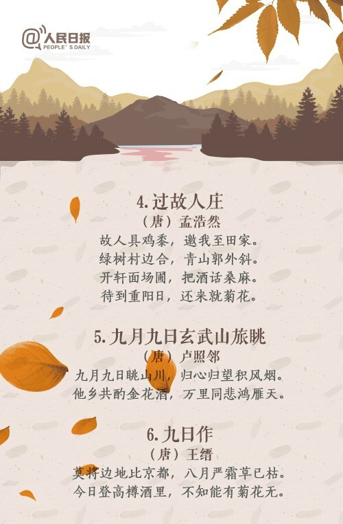 重阳节唯美古诗词文字图片图片
