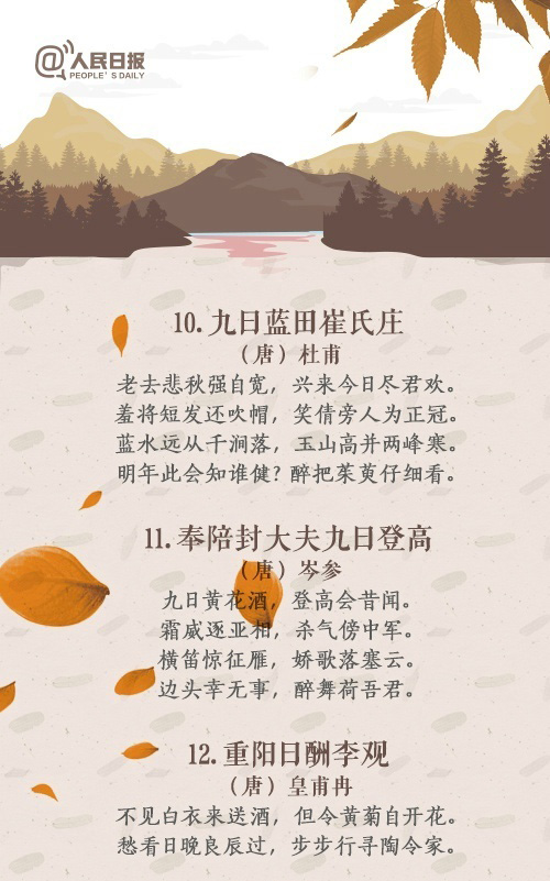 重阳节唯美古诗词文字图片图片