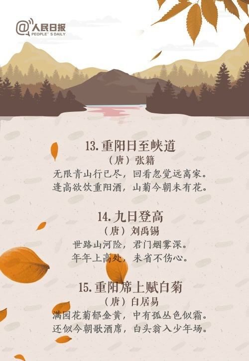 重阳节唯美古诗词文字图片图片